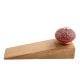 2 Pieces Red And Black Etched Ceramic Wooden Door Stopper